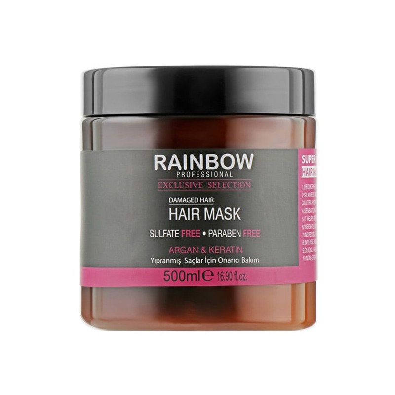 ماسک مو مدل آرگان و کراتین Argan & Keratin رینبو 500 میل