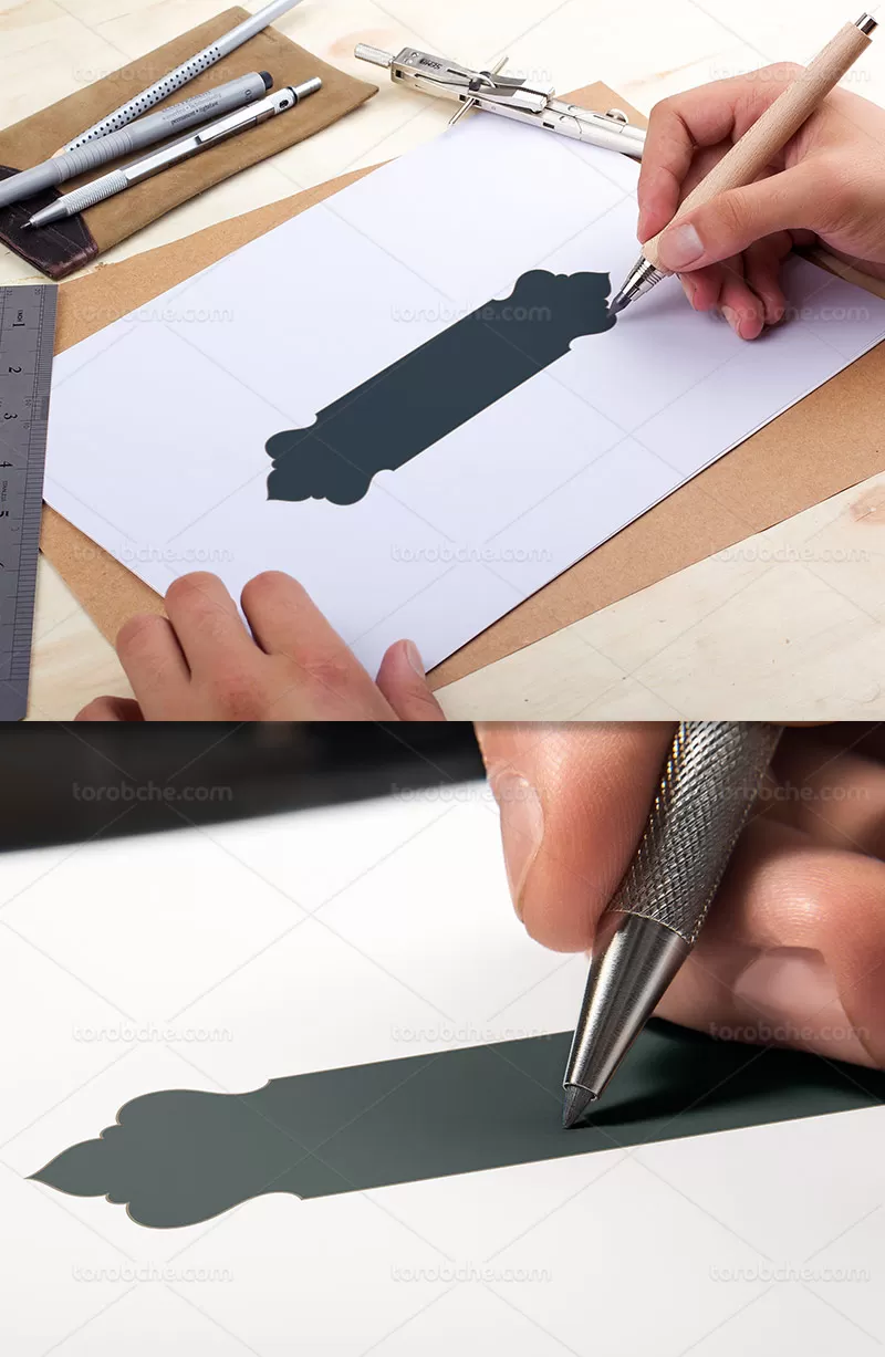 کادر تذهیب 141 | گرافیک با طعم تربچه