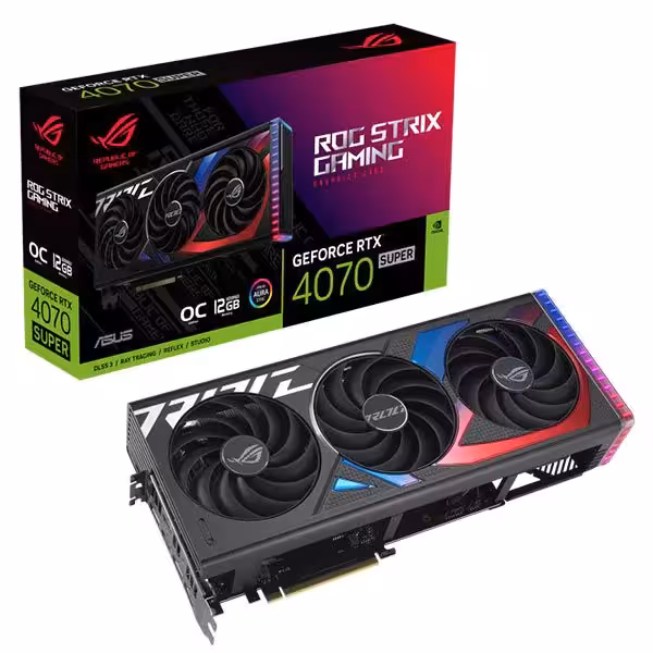 کارت گرافیک ایسوس ROG Strix GeForce RTX 4070 SUPER OC Edition - فروشگاه اینترنتی طیف سنتر