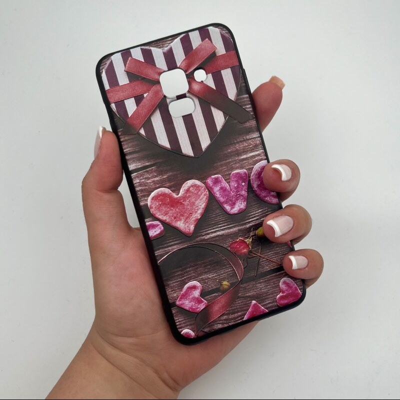 قاب گوشی (Galaxy A8 2018 (A730 سامسونگ طرح LOVE عاشقانه کد 73179