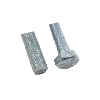 پیچ آهنی مهره خور شش گوش آچاری ( آچار خور ) سفید سایز 6 طول 30 میلی متر