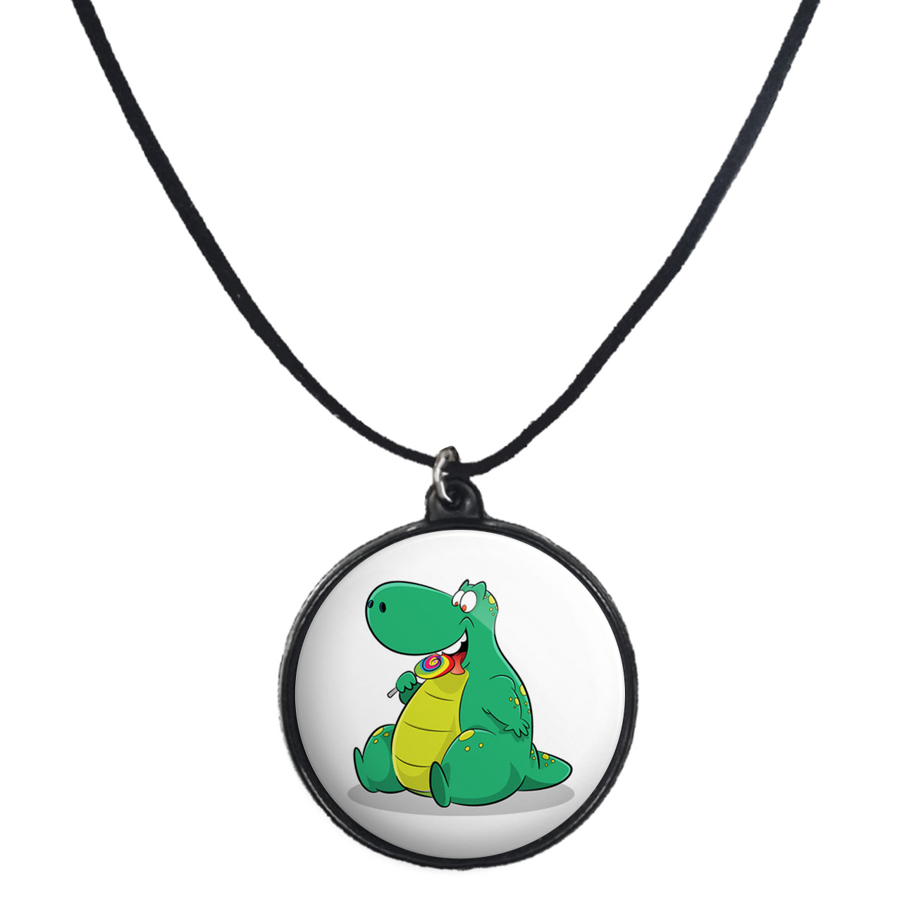 گردنبند پرمانه طرح دایناسورهای بامزه کد pmb.29755مدل دو طرفه