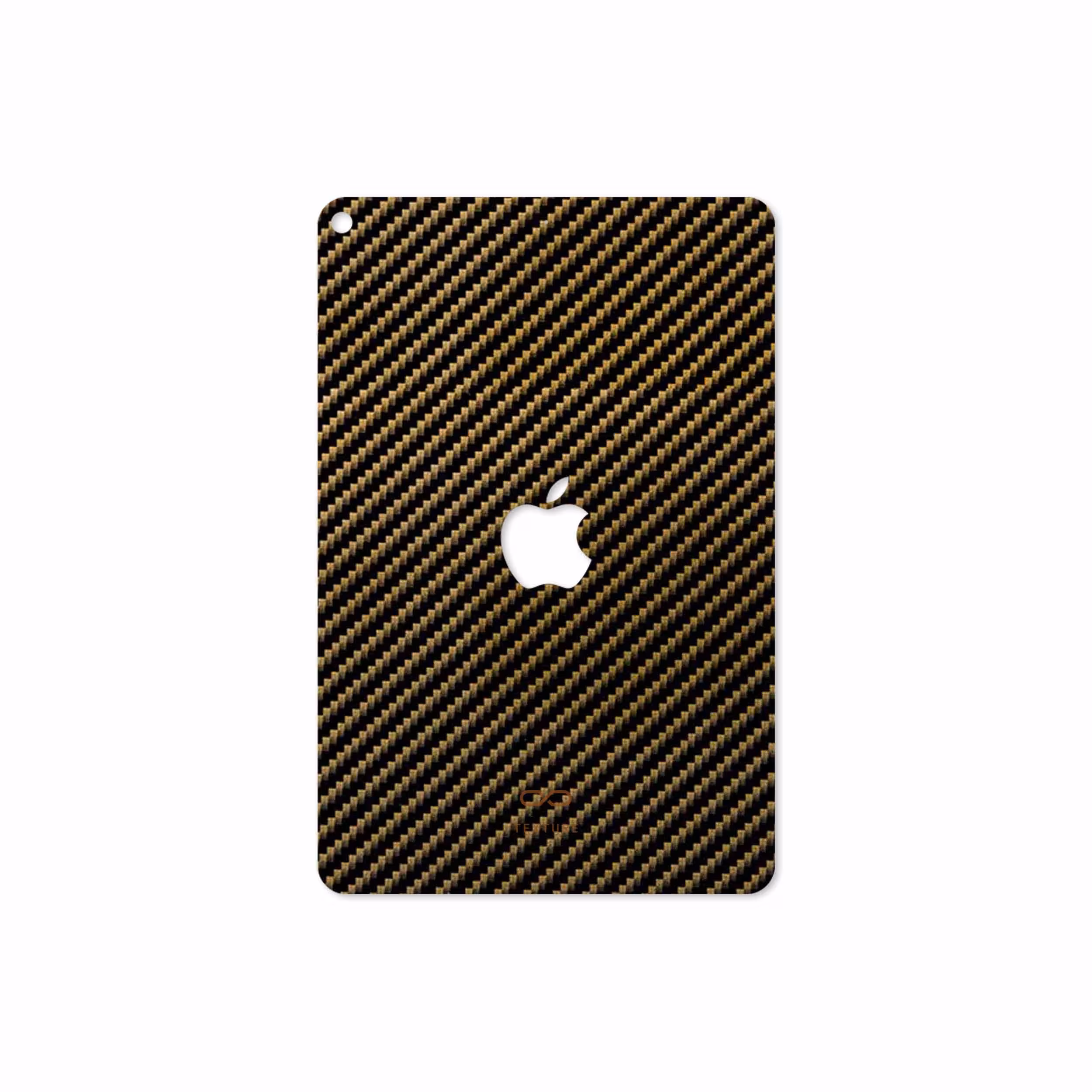 برچسب پوششی ماهوت مدل Glossy-Brown-Fiber مناسب برای تبلت اپل iPad mini (GEN 5) 2019 A2126