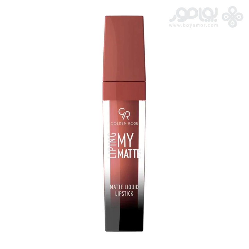 رژ لب مایع مات گلدن رز مدل LIPING MY MATTE شماره 16