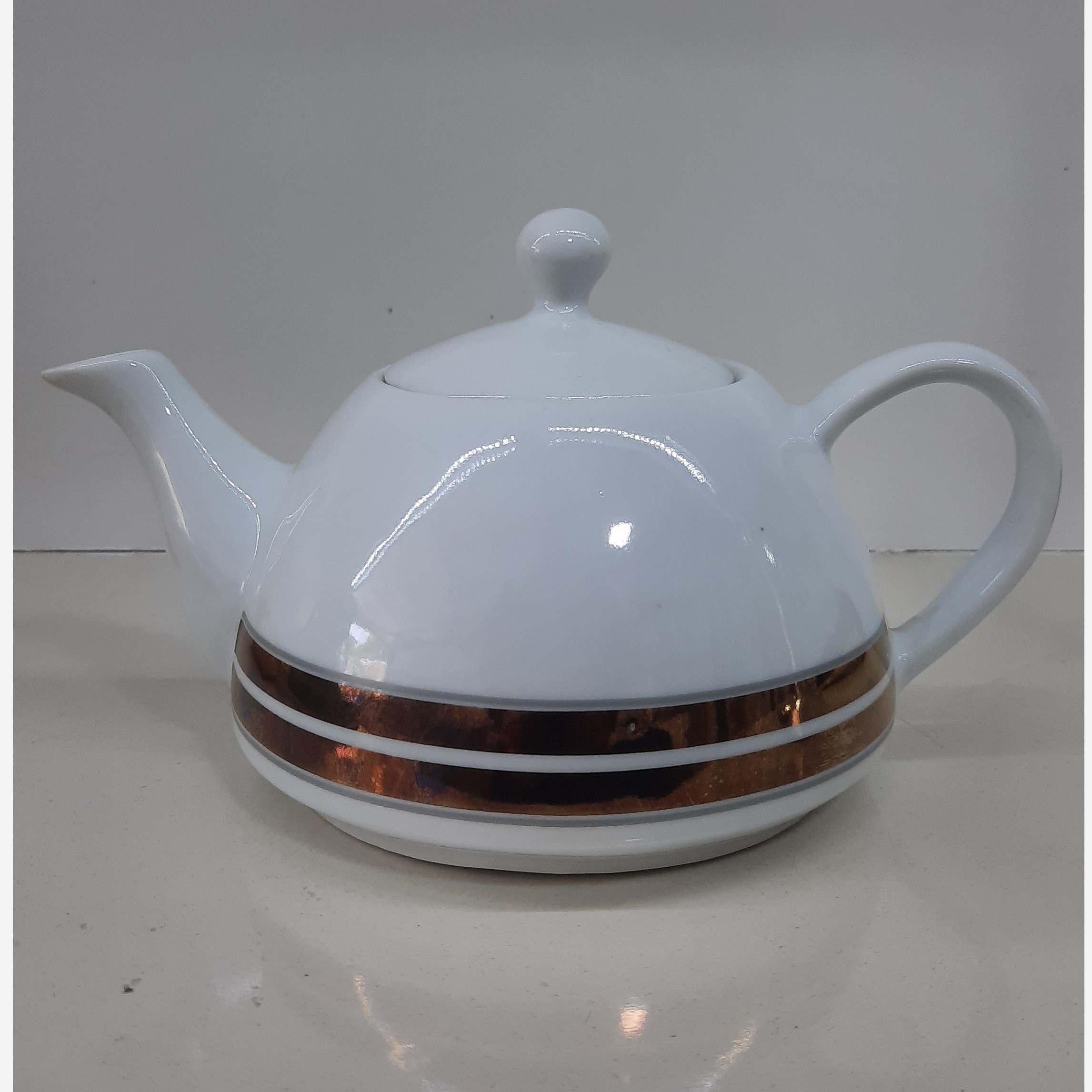 قوری چینی طلایی سافینوکس (چای - دمنوش) ارسال رایگان