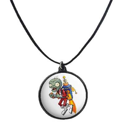گردنبند پرمانه طرح Plants vs Zombies کد pmb.27950مدل دو طرفه