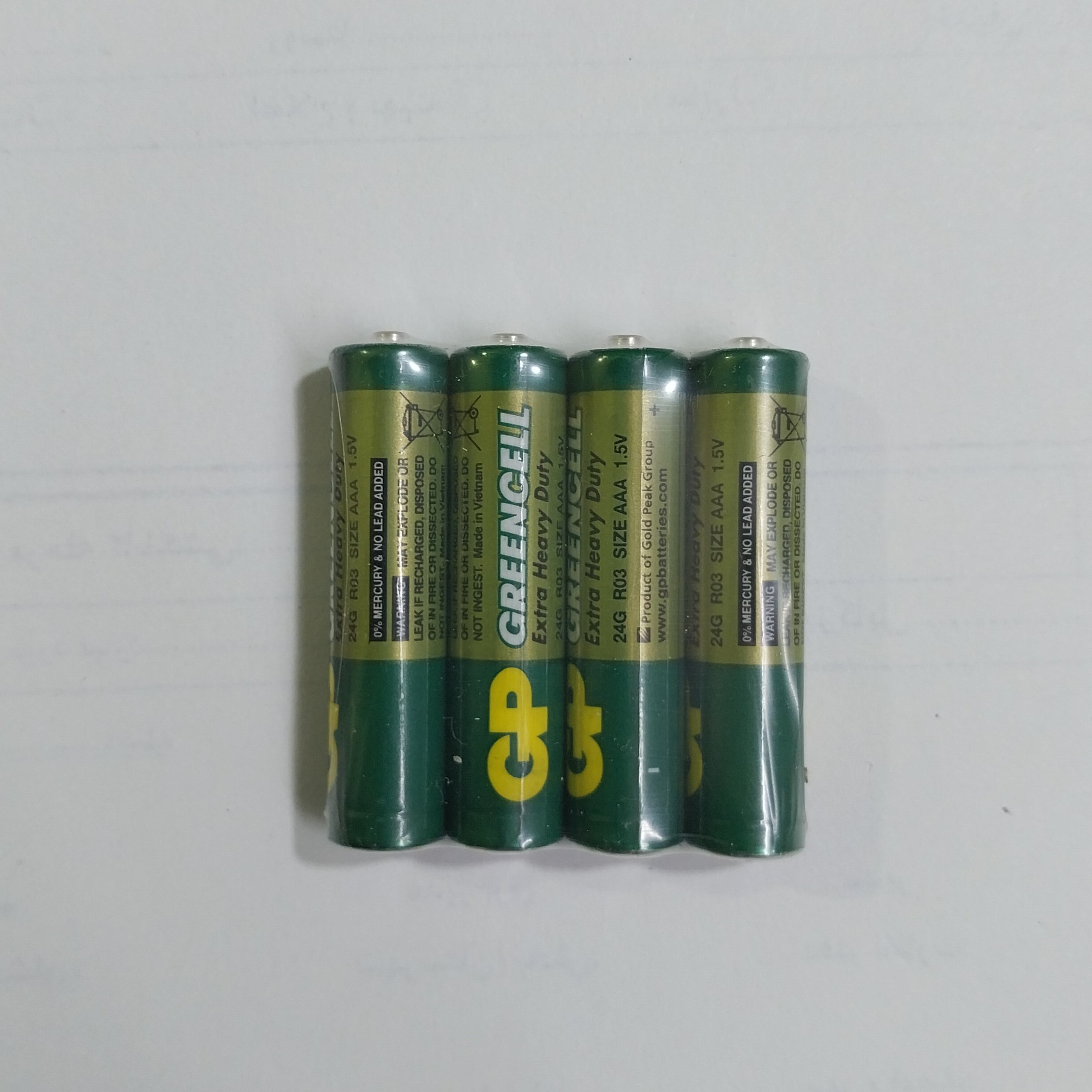 باطری نیم قلم  شیرینگ GP , بسته 4 عددی 