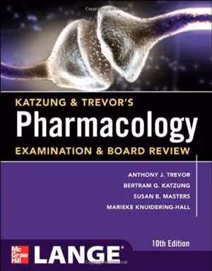 [PDF] دانلود کتاب Katzung &amp; Trevor's Pharmacology Examination And Board Review, 10th ed, 2012