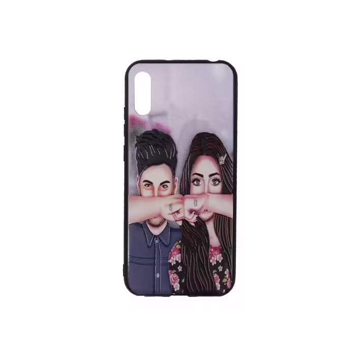کاور طرح دختر وپسر کد 19 مناسب برای گوشی موبایل هوآوی Honor 8A