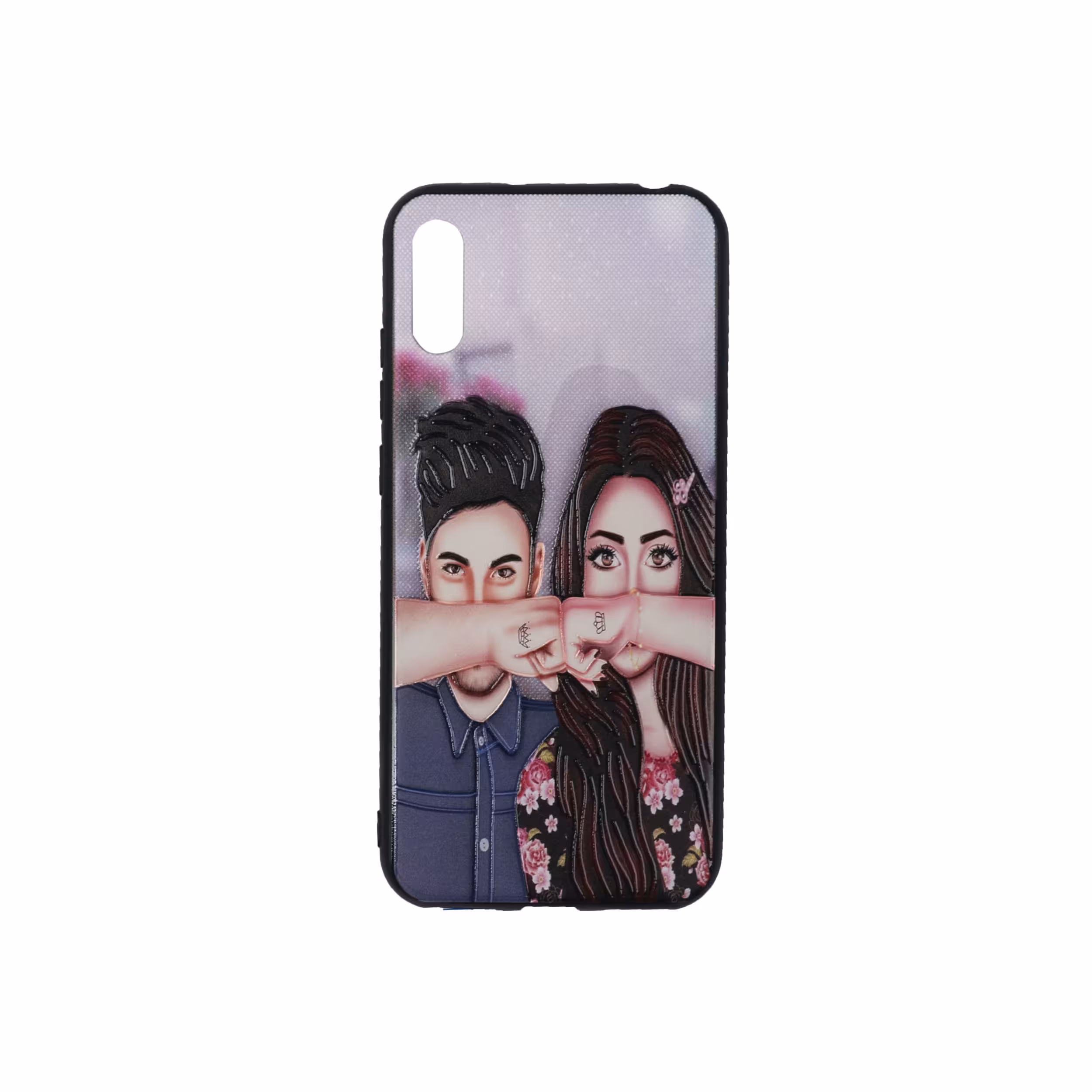 کاور طرح دختر وپسر کد 19 مناسب برای گوشی موبایل هوآوی Honor 8A
