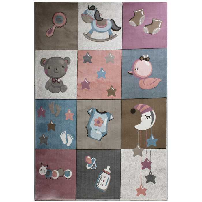 فرش ماشینی افرند طرح کودک مدل اسباب بازی کد 150