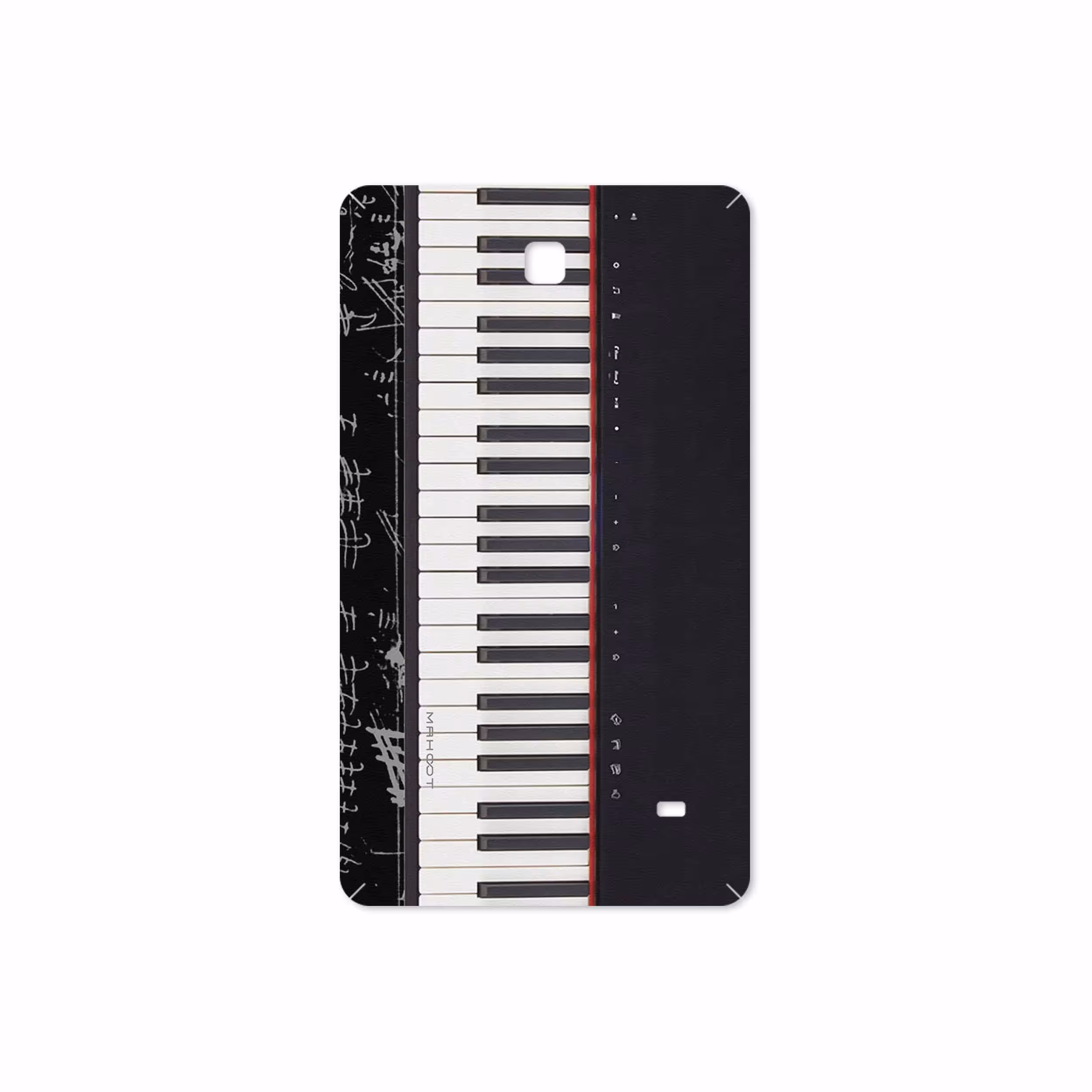 برچسب پوششی ماهوت مدل Piano-Instrument مناسب برای تبلت سامسونگ Galaxy Tab 4 7.0 2014 T230