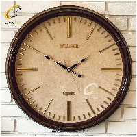ساعت دیواری اورجینال ولدر PVC قهوه ای| کد رفرنس 638