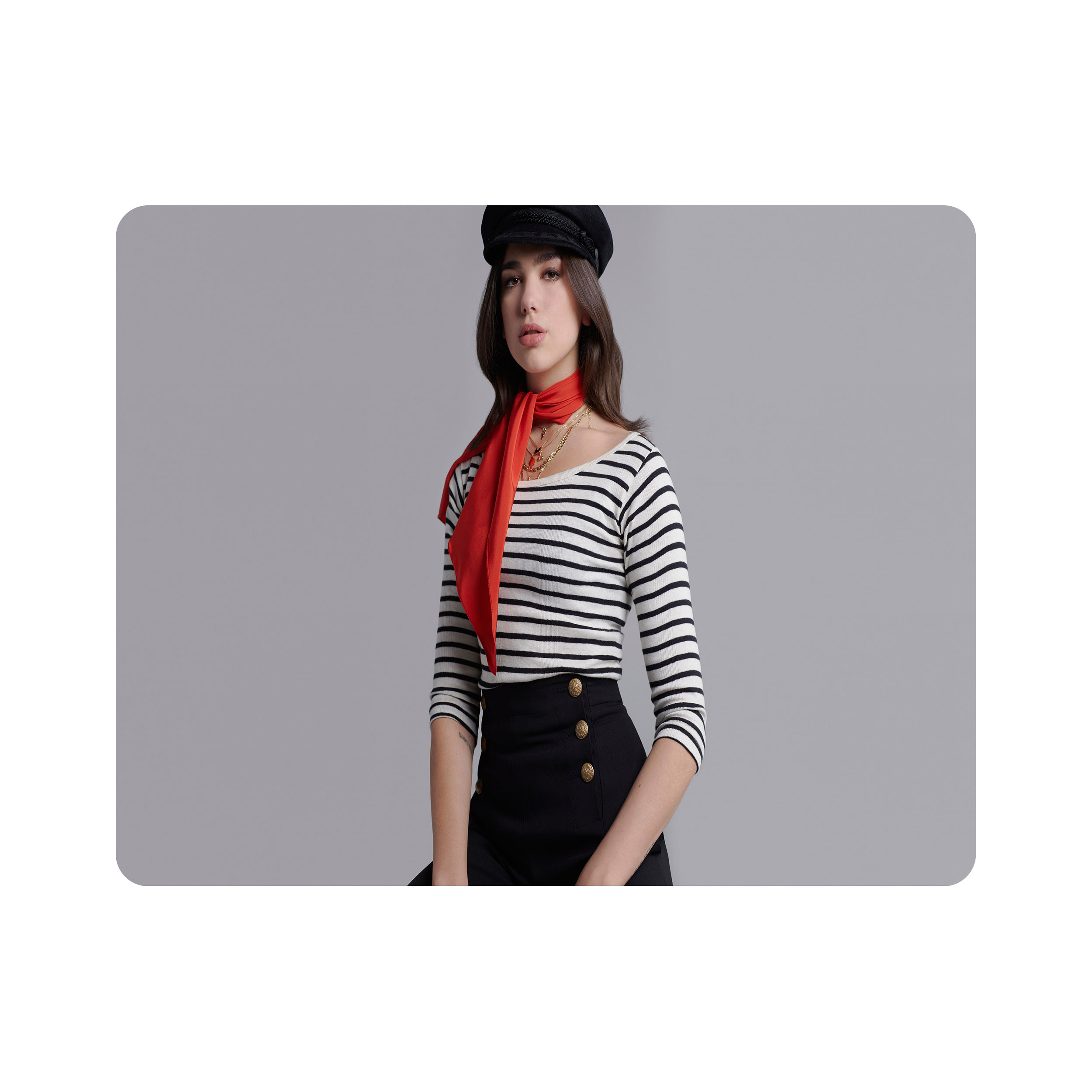 ماوس پد اطلس آبی طرح خواننده دوآ لیپا  مدل T5610