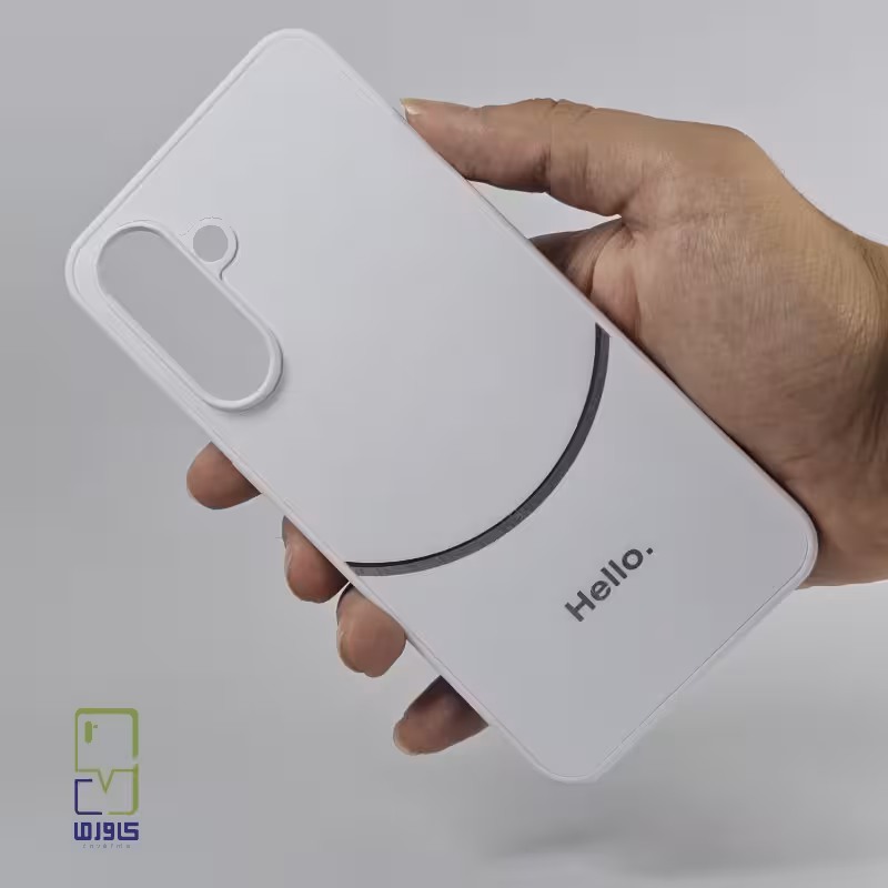 قاب سامسونگ A36 هیبریدی براق | سفید شیک و مقاوم | samsung a36
