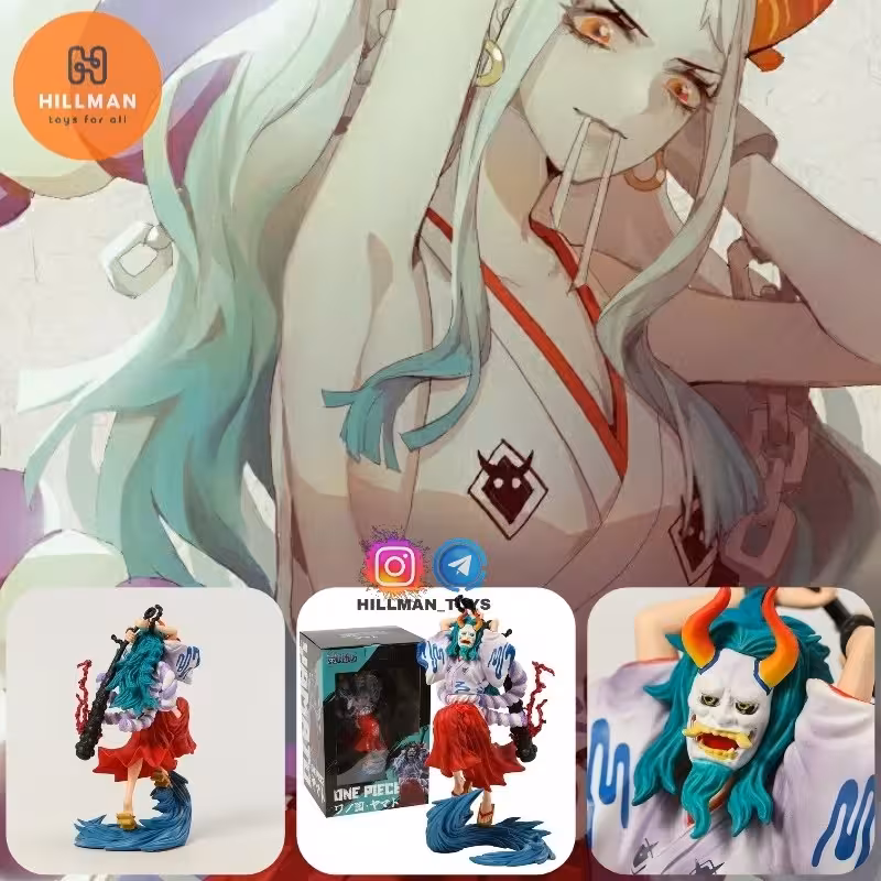 فیگور یاماتو YAMATO شخصیت انیمه وان پیس ONE PIECE،تک جعبه طول 23 سانتی متر