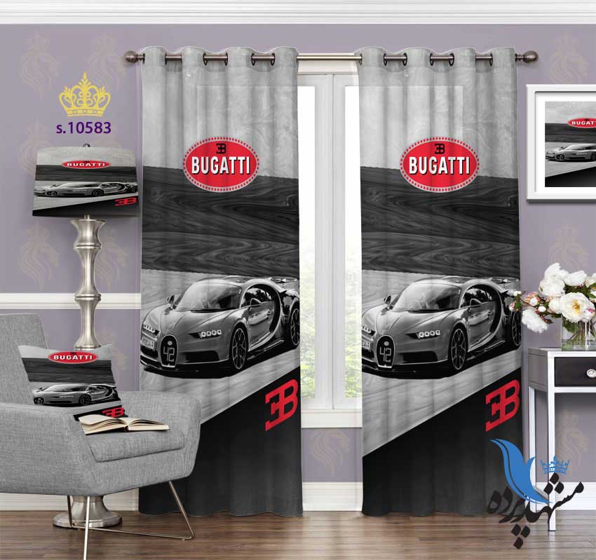 پرده پانچ طرح بوگاتی S10583
