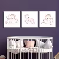 تابلو کودک و نوزاد آلباتروس مدل M026 مجموعه 3 عددی