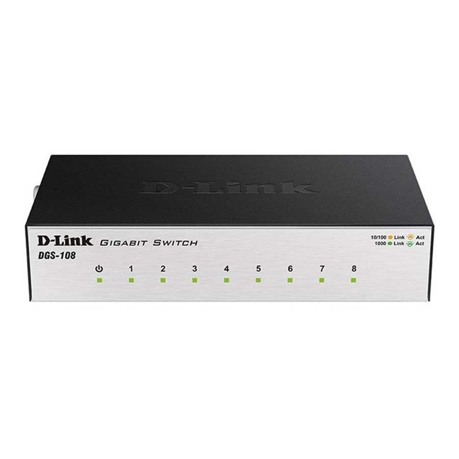 قیمت و خرید سوییچ 8 پورت دی لینک مدل DGS-F108 | یاس ارتباط