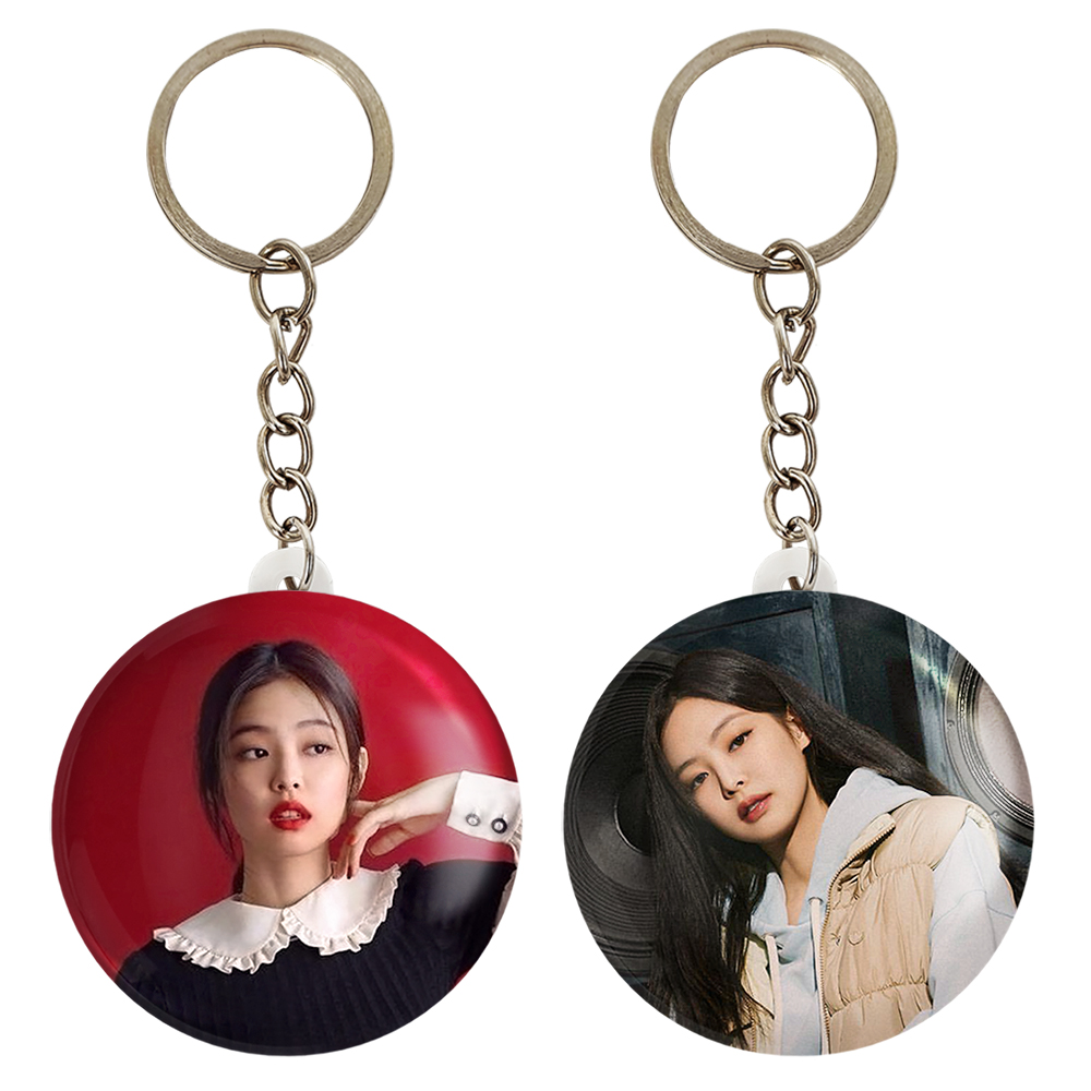 جاکلیدی خندالو مدل جنی بلک پینک کد 1407714074 مجموعه 2 عددی