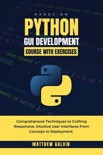 خرید و دانلود نسخه کامل کتاب Hands-on Python GUI Development Course With Exercises