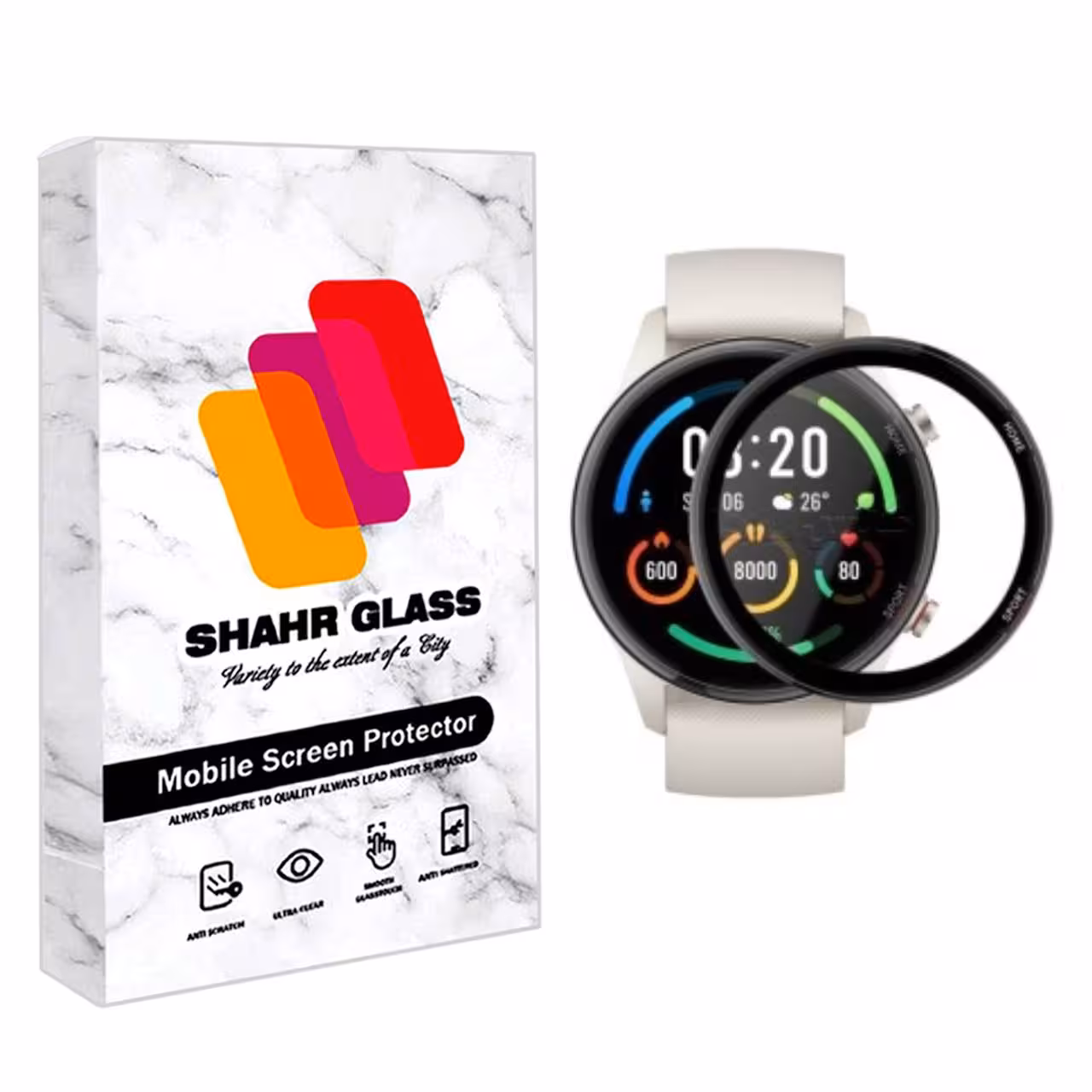 محافظ صفحه نمایش نانو شهر گلس مدل PMSR مناسب برای ساعت هوشمند شیائومی Mi Watch Color