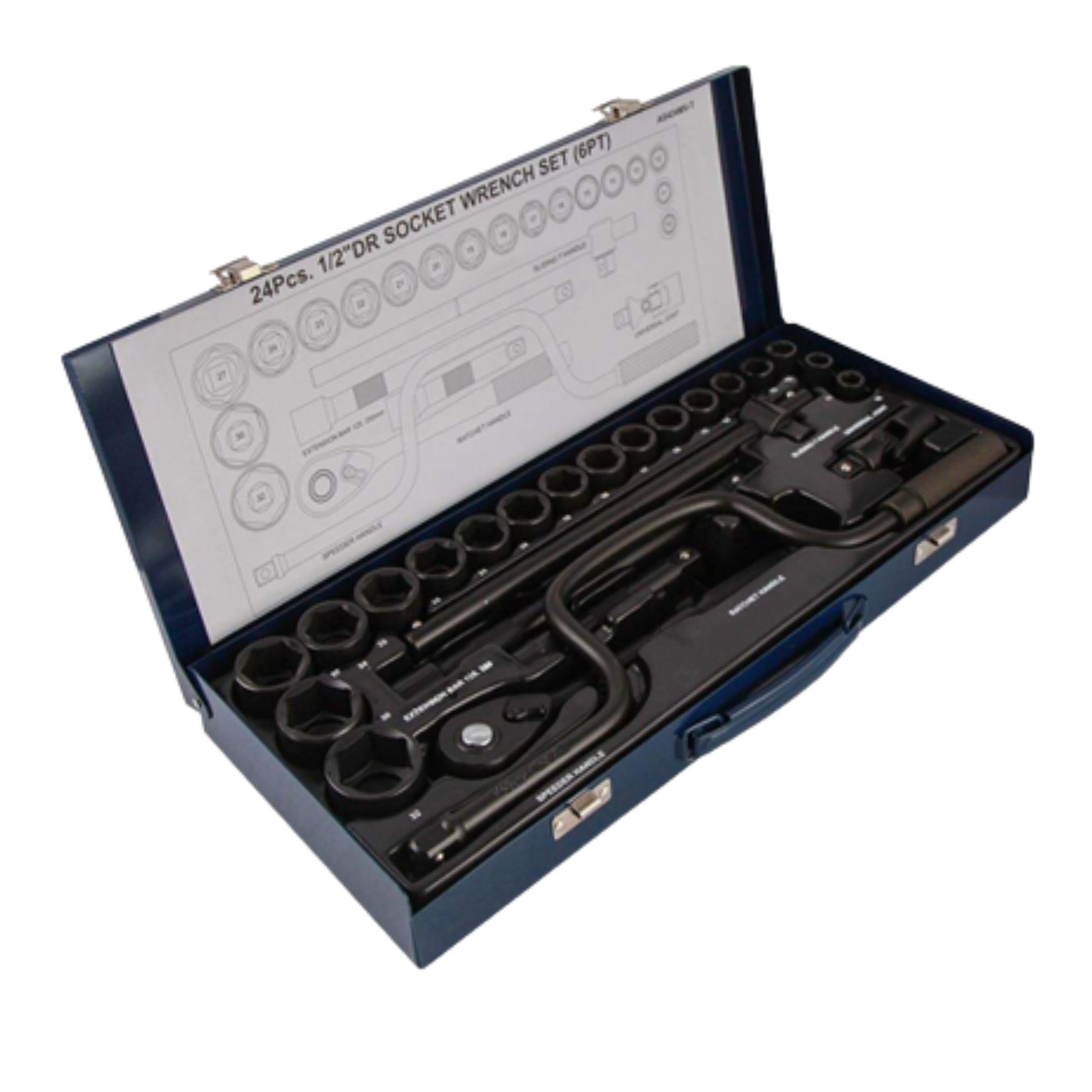 جعبه بکس مشکی 24 پارچه مستر تولز 