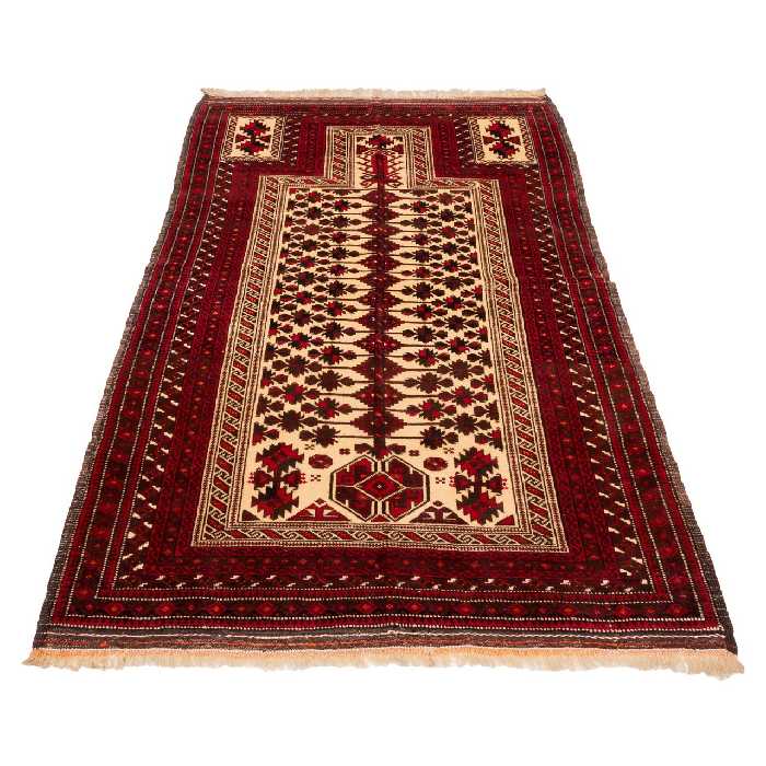 فرش قدیمی دستباف ذرع و نیم سی پرشیا کد 156017