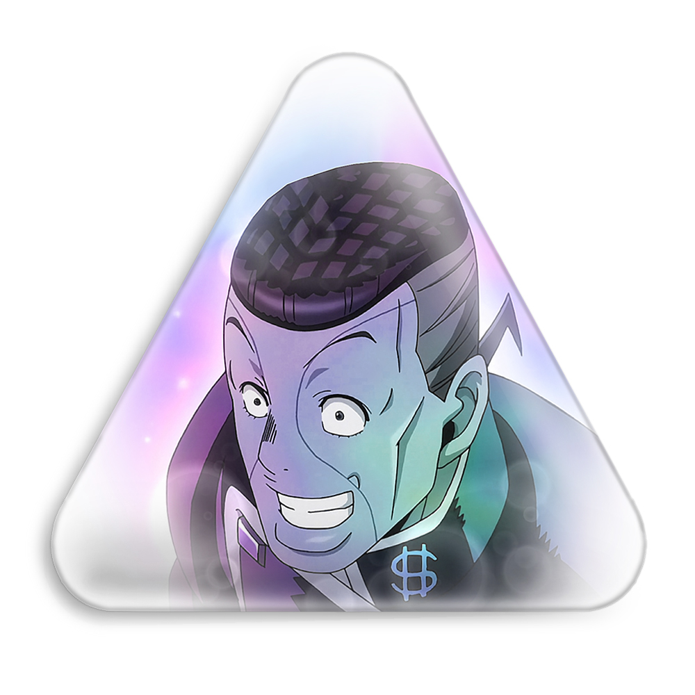 پیکسل خندالو طرح اوکویاسو نیجیمورا انیمه جوجو Jojo مدل مثلثی کد 11502