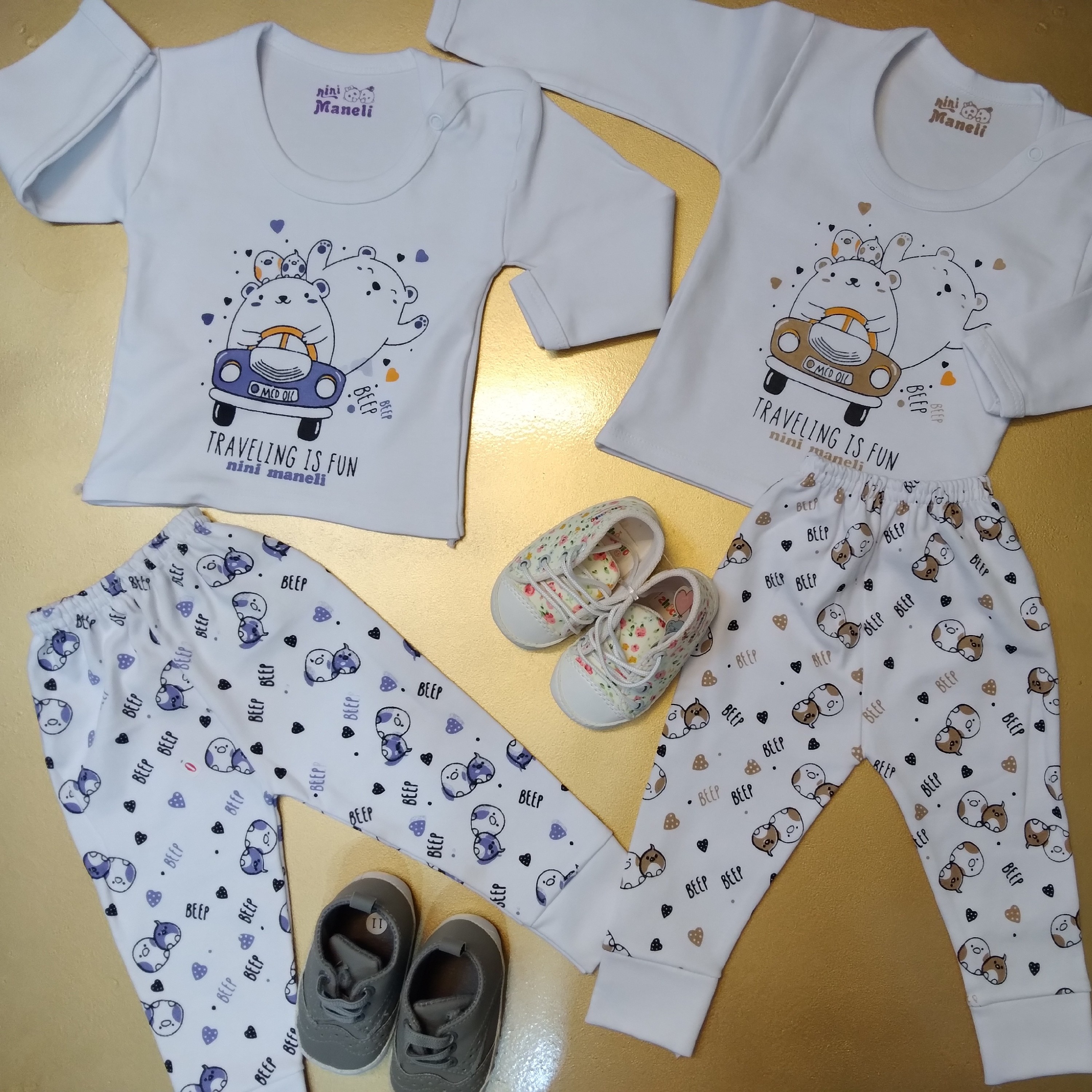 بلوزوشلوارپنبه سیسمونی بلوزوشلوارپنبه سایزصفرتایک سال