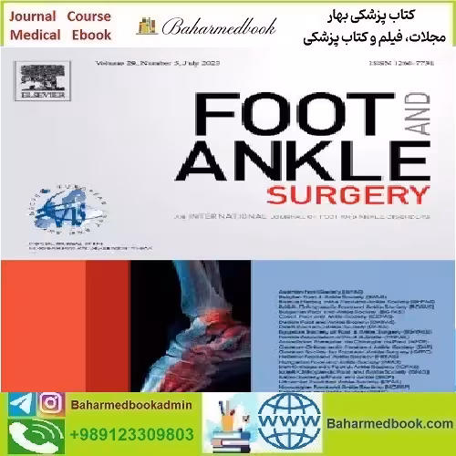 Foot and Ankle Surgery Volume 26 Issue 1 to 8 2020 TRU