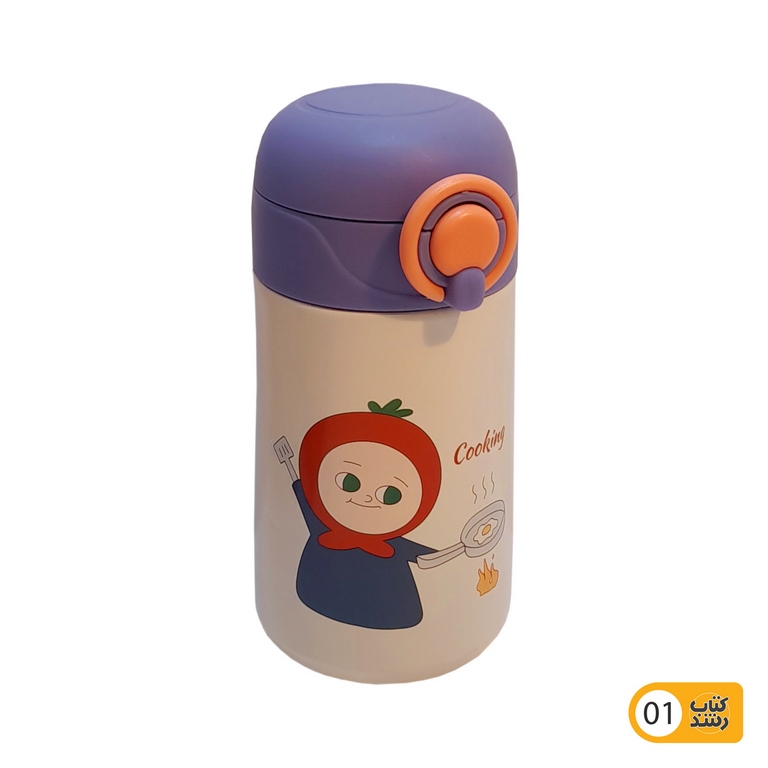 فلاسک استیل 400 میلی لیتر سرد و گرم مدل 8026 طرح فانتزی