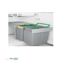 سطل زباله دو مخزن 3633 پلاتین - Platin