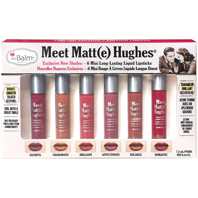 ست مینی رژلب مایع دبالم The Balm Meet Matt(e) Hughes Mini Long Lasting Liquid Lipsticks Vol2 • خوش آرا