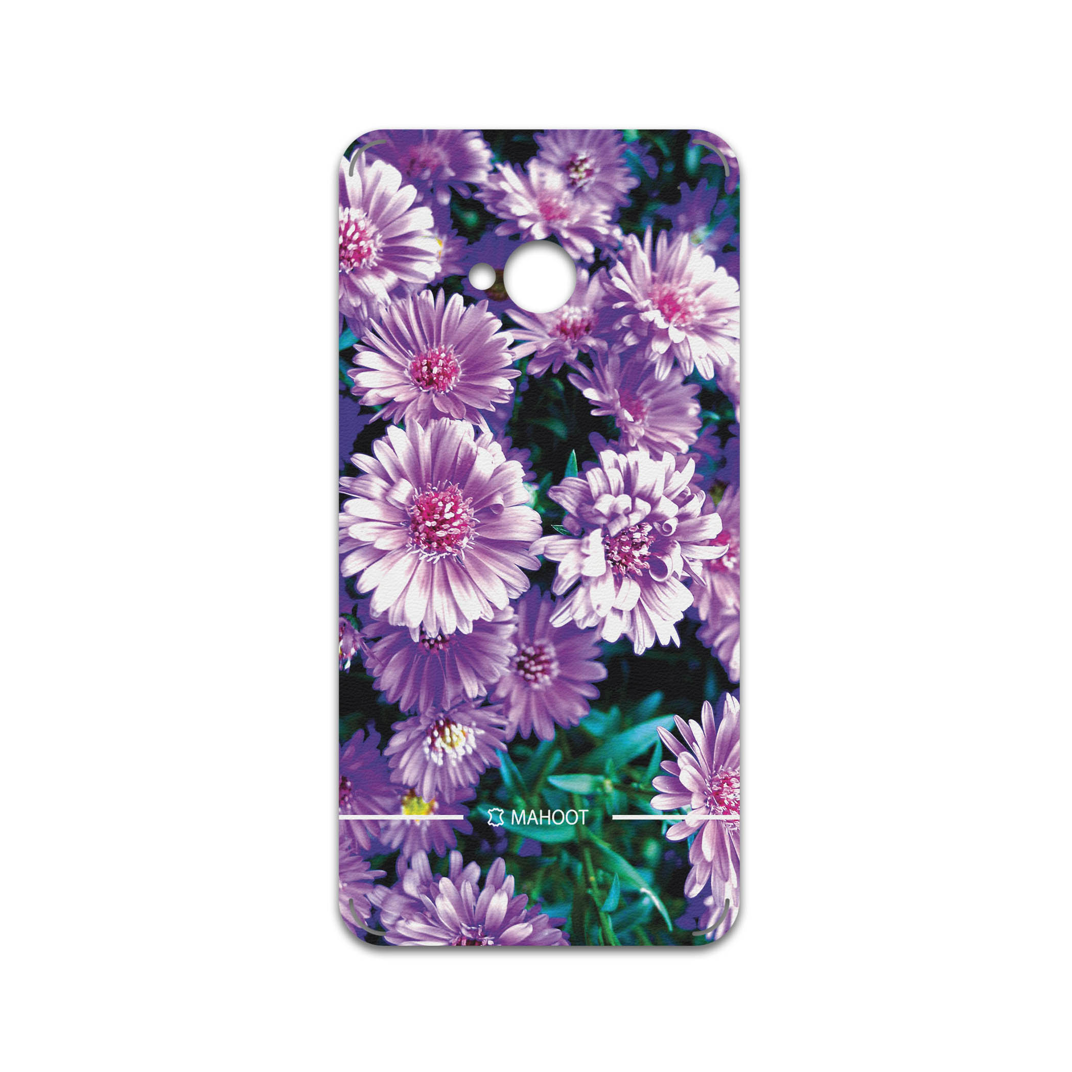 برچسب پوششی ماهوت مدل Purple-Flower مناسب برای گوشی موبایل اچ تی سی One