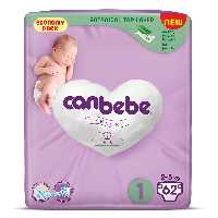 پوشک بچه جان ب ب Canbebe Jumbo Bebek Bezi سایز 1 بسته 62 عددی