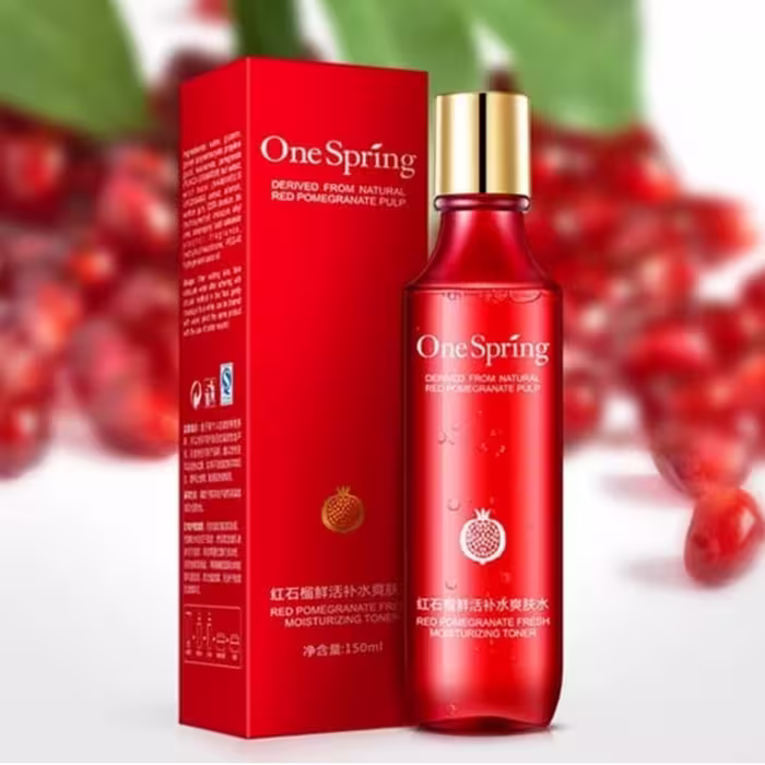 تونر انار وان اسپرینگ one spring نرم کننده و شاداب کننده پوست 
