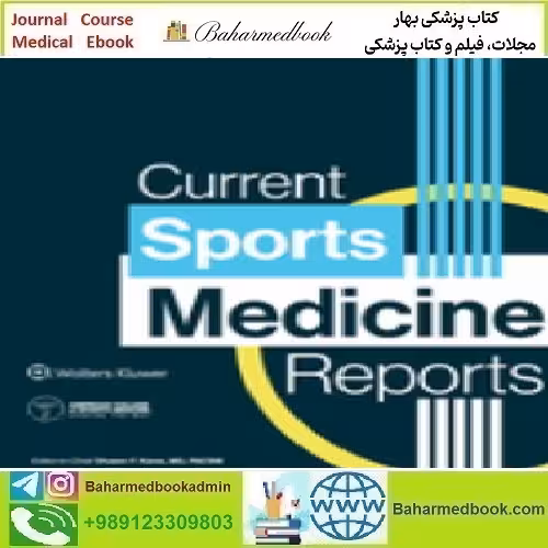 Current Sports Medicine Reports Volume 23 1 to 5 2024 TR