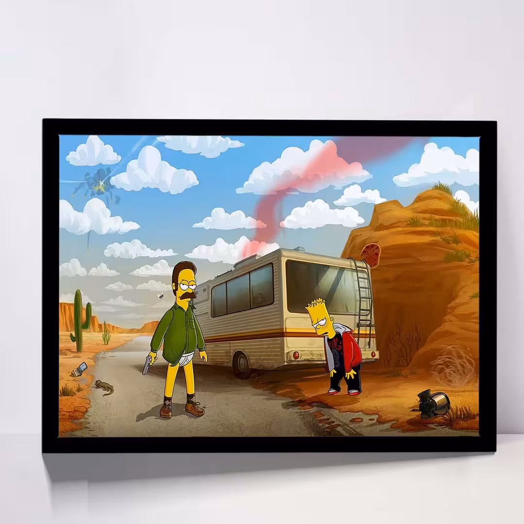 تابلو مدل bart and heisenberg simpson کد F-10048