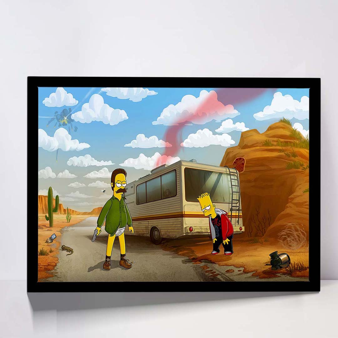 تابلو مدل bart and heisenberg simpson کد F-10048