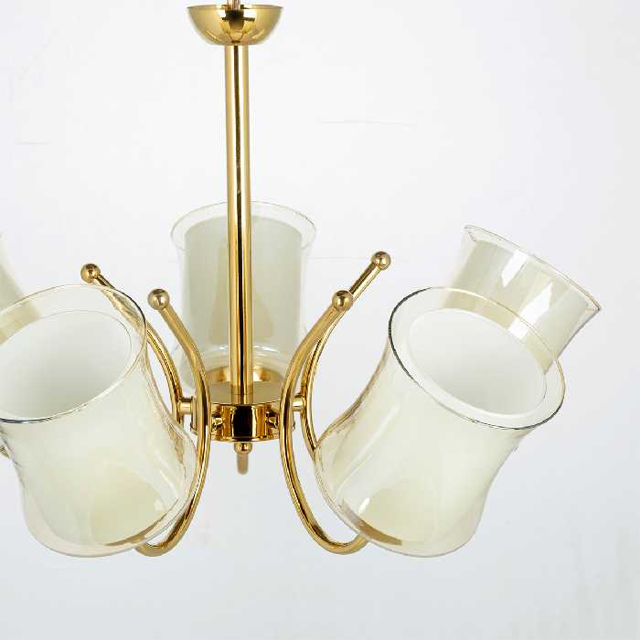 لوستر 5 شعله چشمه نور کد A825/5-G