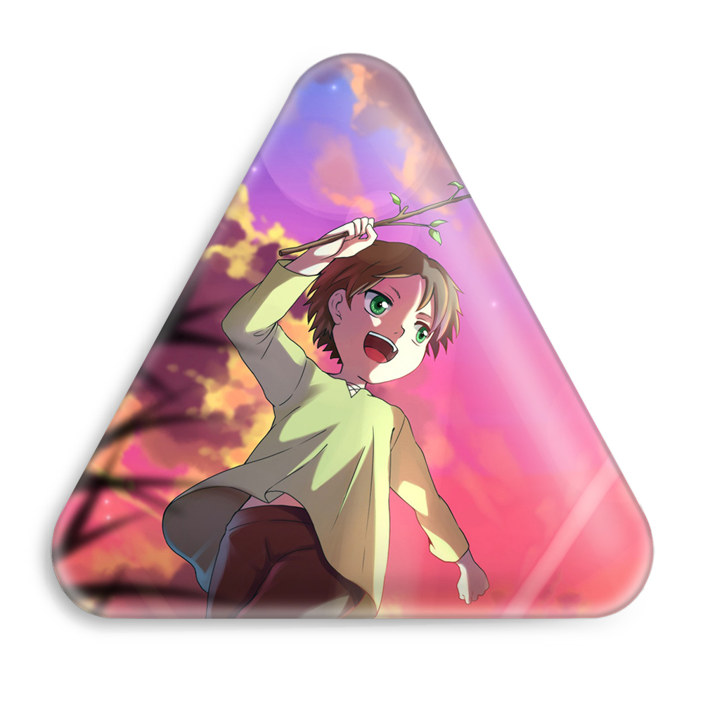 پیکسل خندالو طرح آرمین انیمه اتک آن تایتان مدل مثلثی کد 11052