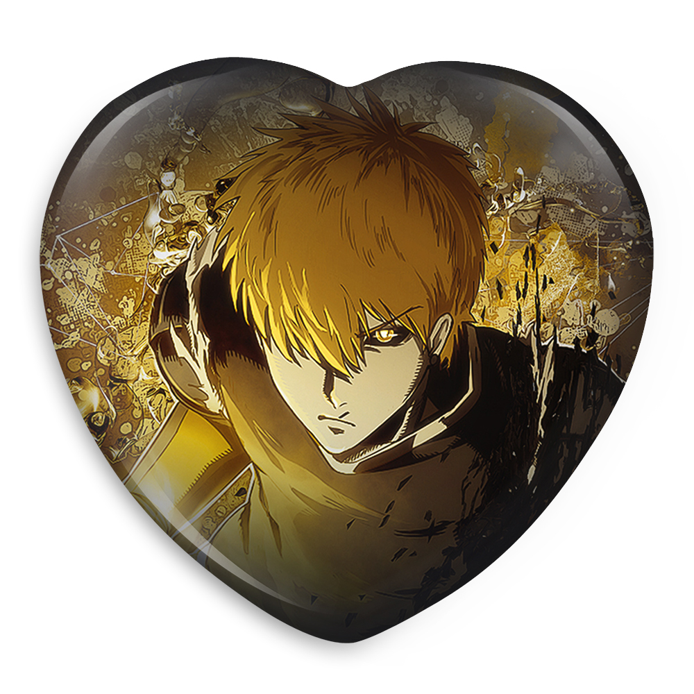 پیکسل خندالو طرح جنوس انیمه مرد تک مشتی مدل قلبی کد 11390