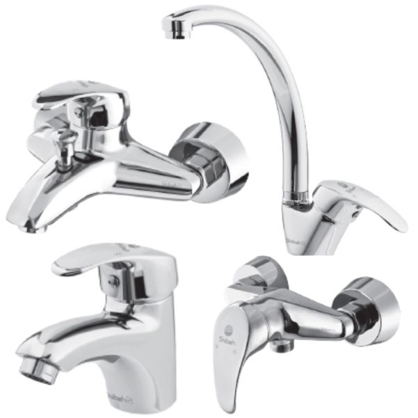 ست شیرآلات شیبه مدل خزر