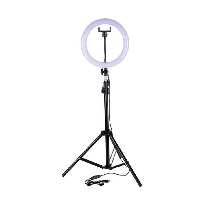 رینگ لایت همراه سه پایه 2متری 3رنگ مهتابی ،آفتابی، سفید(هزینه ارسال به صورت پس کرایه به عهده مشتری هست) 