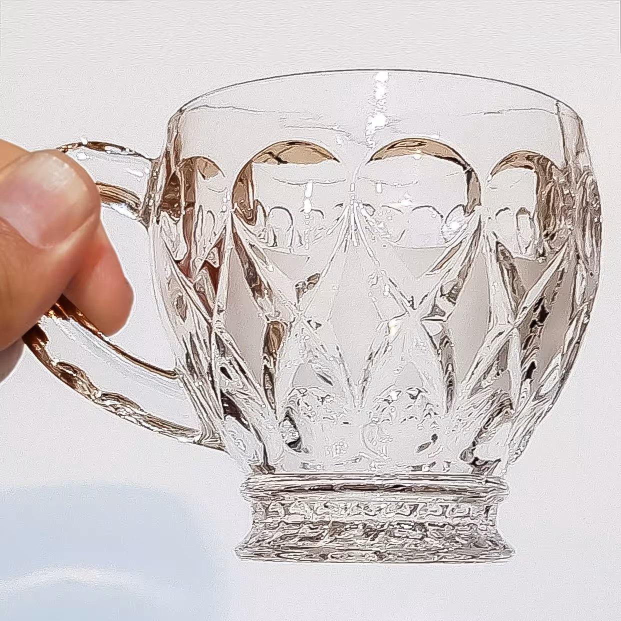 فنجان ساخت چین مدل آنجلیکا بسته یک عددی ( هزینه ارسال رایگان)