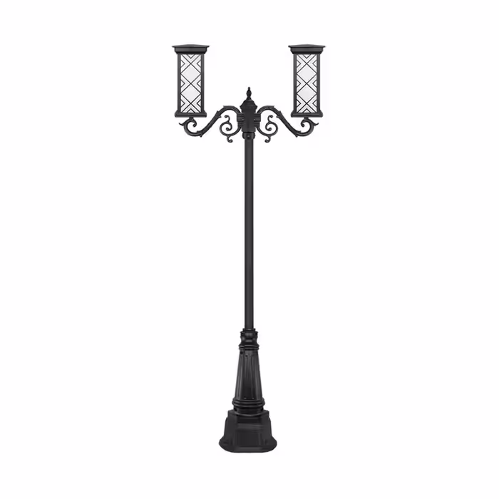 چراغ دو شاخه پارکی و حیاطی بیتانور مدل درتا بلند طرح دار کد 482222BT-96202