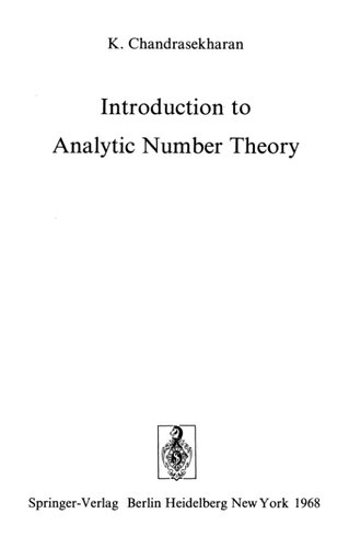 خرید و دانلود نسخه کامل کتاب Introduction to Analytic Number Theory