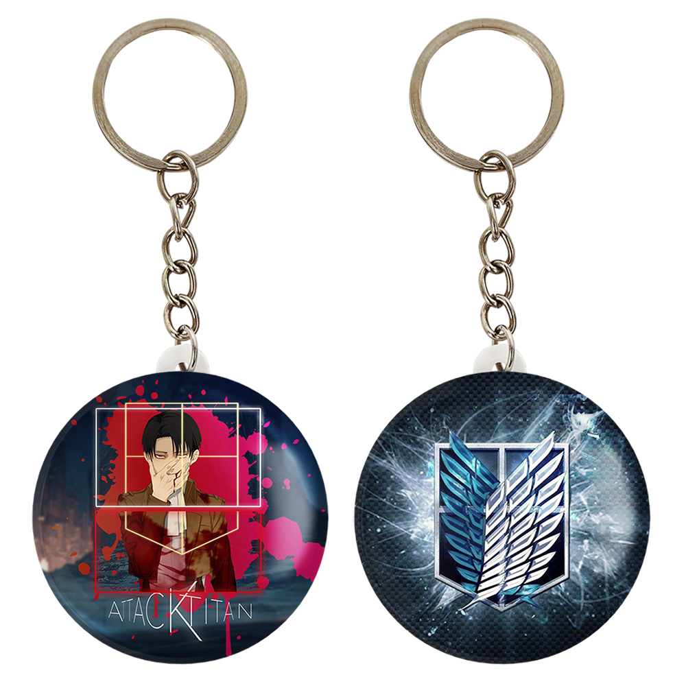 جاکلیدی خندالو مدل لیوای آکرمن و نماد آزادی  انیمه اتک آن تایتان کد 1100911016 مجموعه 2 عددی