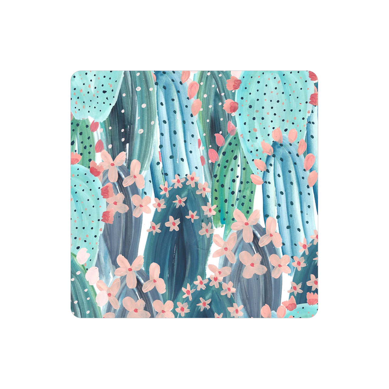 زیر لیوانی طرح کاکتوس مدل MC1302